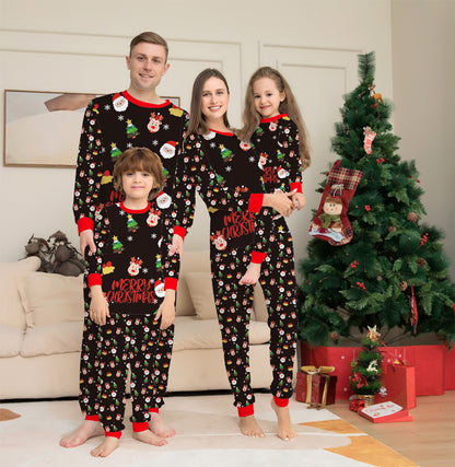 Conjunto de pijamas a juego para toda la familia en Navidad, pijamas navideños familiares, pijamas de Navidad, ropa de dormir para celebrar la Navidad.