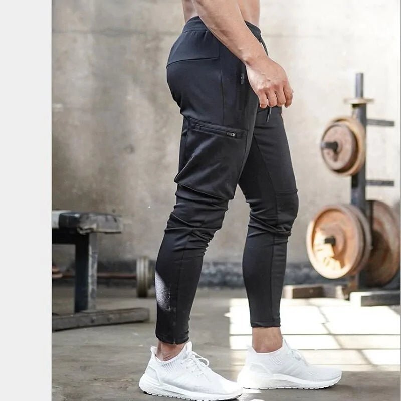 Joggers de Algodón de Corte Slim para Hombre: Pantalones Deportivos para Correr y Culturismo. - Ssportiva